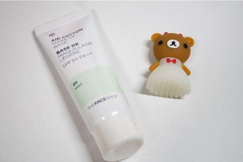 THE FACE SHOP, THE FACE SHOP Air Cotton Makeup Base, THE FACE SHOP Air Cotton Makeup Base SPF30 PA++, THE FACE SHOP Air Cotton Makeup Base SPF30 PA++ #01 Mint, THE FACE SHOP Air Cotton Makeup Base SPF30 PA++ #01 Mint 35g, เบสเขียว, เบส THE FACE SHOP