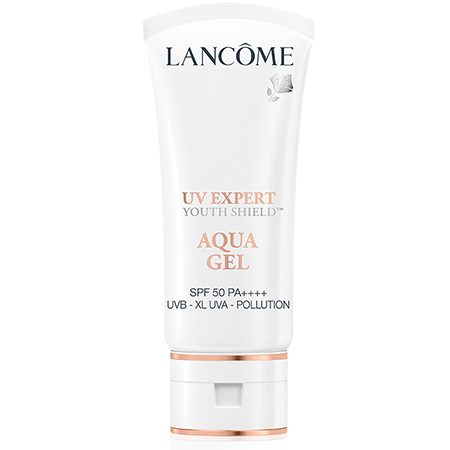 Lancome  UV Expert Youth Shield Aqua Gel SPF 50 PA++++ 10 ml.  • เนื้อเจลมอบสารอาหารและความชุ่มชื้น แม้ผิวบอบบางแพ้ง่าย • กักเก็บความชุ่มชื้นไว้อย่างสมดุลผิวอิ่มน้ำดูสุขภาพดี • ส่วนผสมจากโพลีเมอร์กระจายตัวบนผิวได้ดี เบาสบายผิว • ปกป้องและป้องกันผิวจากรังสี UVA/ UVB และมลภาวะต่างๆด้วย SPF 50 PA++++