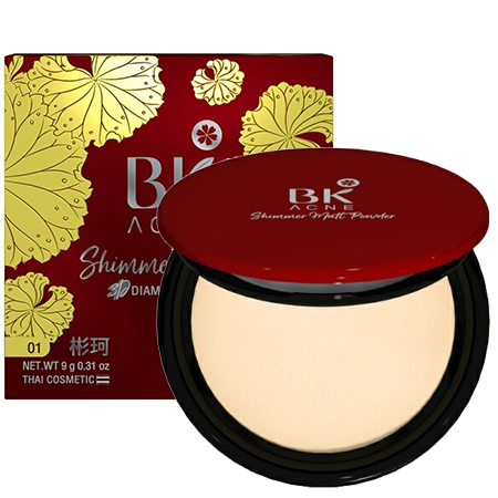 BK MASK Acne Shimmer Matt Powder 3D Diamond 01 Light 9g 