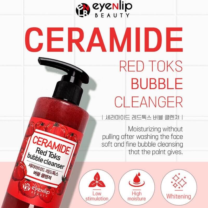 Eyenlip Celamide Red Toks Bubble Cleanser 