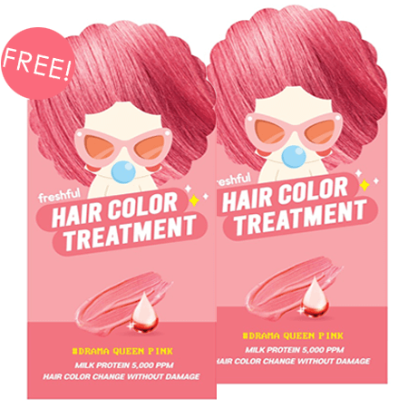 Freshful, Hair Color Treatment, Freshful Hair Color Treatment #Drama Queen Pink, Freshful ยาย้อมผม, Freshful ย้อมผม, Freshful รีวิว, เปลี่ยนสีผม, ยาย้อมผม