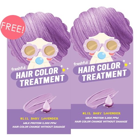 Freshful, Hair Color Treatment, Freshful Hair Color Treatment #Lil Baby Lavender, Freshful ยาย้อมผม, Freshful ย้อมผม, Freshful รีวิว, เปลี่ยนสีผม, ยาย้อมผม