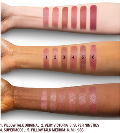 Charlotte Tilbury Matte Revolution Lipstick swatches