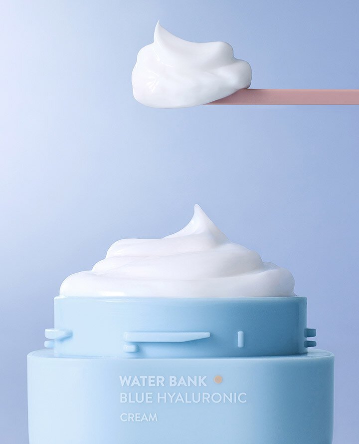 Water Bank Blue Hyaluronic Cream For Normal To Dry Skin 20ml ครีมบำรุงผิวเข้มข้น สำหรับผิวปกติ-ผิวแห้ง ด้วยส่วนผสมหลักจาก Blue Hyaluronic Acid 